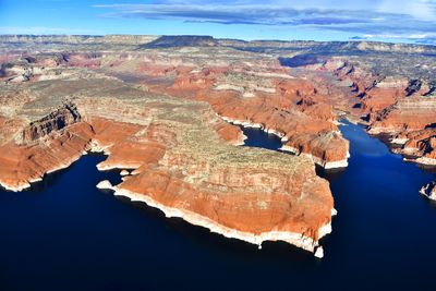 Lake Powell, Rock Creek Bay, Mazuki Point, Middle Rock Creek, Spencer Flat and Point, Harveys Fear Cliff, Fiftymile Mountain