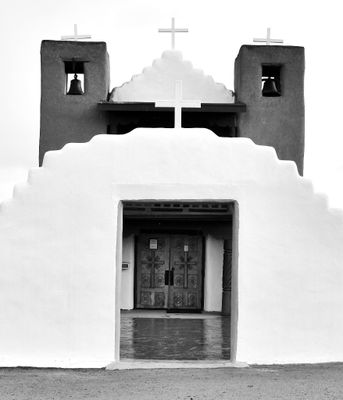 San Geronimo Catholic Church, Taos Pueblo, New Mexico 097bw