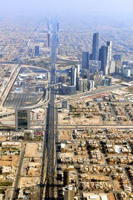 Saudi Arabia - Aerial Landscape of the Riyadh Region,  Exploring City of Riyadh and Surrounding