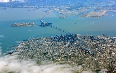 San Francisco, Financial District, Embarcadero, North Beach, Fisherman's Wharf, SF-Oakland Bay Bridge, Yerba Buena Island, 