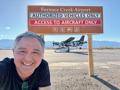 Flodiak at Furnace Creek Airport, Death Valley National Park, California  
