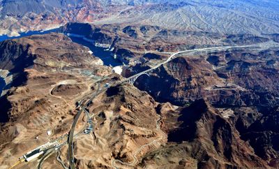 Hoover Dam, Mike O'Callaghan–Pat Tillman Memorial Bridge,Lake Mead - Lakeview Overlook, Arizona and Nevada 126