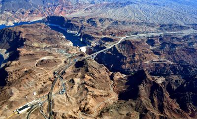 Hoover Dam, Mike O'CallaghanPat Tillman Memorial Bridge,Lake Mead - Lakeview Overlook, Arizona and Nevada 126 