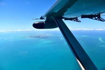 Daher Kodiak 100 aka The General flying over The Bahama Bank, Moore's Cay, Bahamas 209  