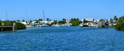 Sailboats in Hope Town Harbour, Elbow Cay, Bahamas 390  