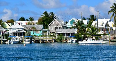 Homes and Shops in Hope Town, Hope Town Harbor, Elbow Cay, Abaco, Bahamas 428  
