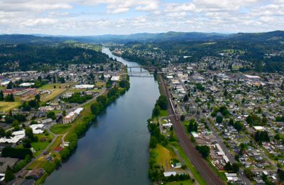 Downtown West Kelso, Columbia River, Kelso, Rocky Point, Washington 186
