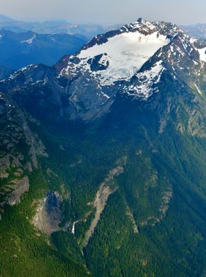 Jack Mountain, Nohokomeen Glacier, May Creek, May Creek Falls, North Cascades Mountain, Washington 338a