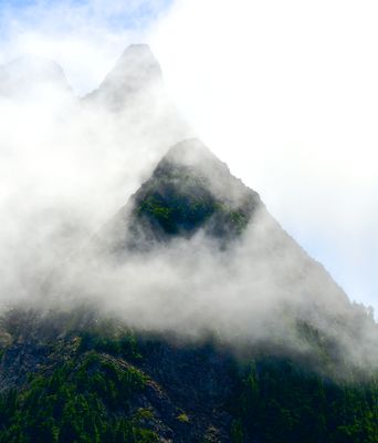 Shrouded Big Four Mountain, Cascade Mountains, Washington 276