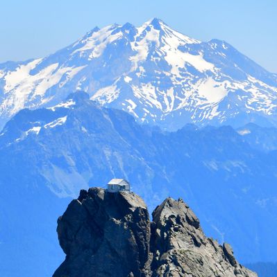 Three Fingers Lookout and Mountain, Mount Pugh, Glacier Peak, Cascade Mountains, Washington 583