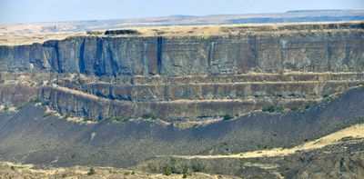 Rock Formation from Columbia River Basalt Group, Waterville Plateau, Banks Lake, Upper Grand Coulee, Washington 265