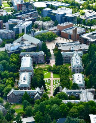 The Quad, Red Square, Buildings at University of Washington Campus, Seattle, Washington 308