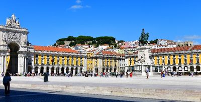 Commerce Square, The Arch of the Street Augusta, Lisbon Cathedral, Castle of St George, Lisbon Portugal 241