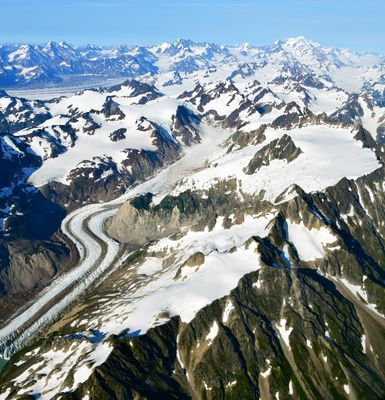 Johnson Glacier, McPherson Glacier, Miles Glacier, Mount Tom White, Chugach Mountains, Alaska 439