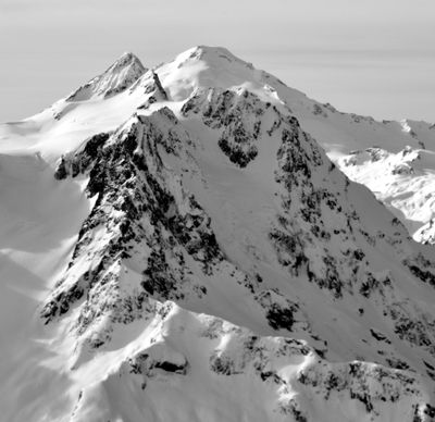 Jagged Ridge, East Nooksack Glacier, Nooksack Cirque, Nooksack Tower, Summit Pyramid, Sulphide Glacier, Mt Baker, Washington