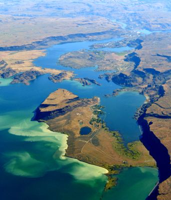 Upper Grand Coulee, Banks Lake, Steamboat Rock, Devils Punch Bowl, Northrup Canyon, Castle Rock, Electric City Airport