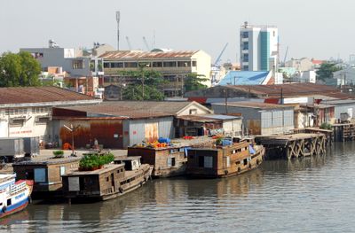 Barges on Kenh Te River, Saigon Vietnam 138 