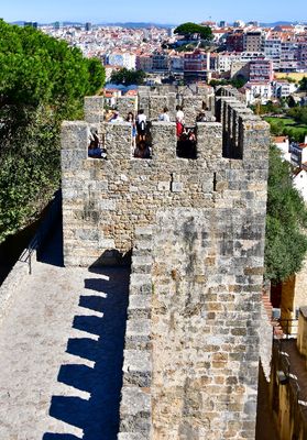 Candice and Robin at Tower Castelo de São Jorge, Lisbon, Portugal 165