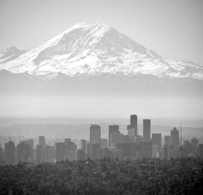 Aerial Mount Rainier