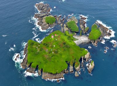 Cape Flattery Lighthouse, Tatoosh Island, Cape Flattery, Strait of Juan de Fuca, Pacific Ocean, Washington 403