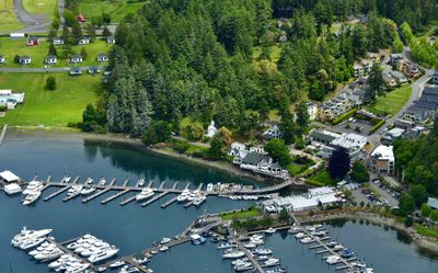 Roche Harbor Resort, Roche Harbor Marina, San Juan Island, Our Lady Of Good Voyage Chapel, San Juan Islands Sculpture Park & N