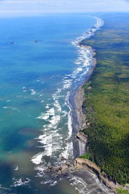 Cape Elizabeth, Pratt Cliff, Split Rock, Willoughby Rock, LIttle Hogsback, Hogsback, Tunnel Island, Olympic Coast, Quinault Indi