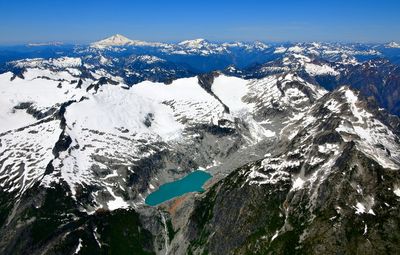 Klawatti Lake, Klawatti Creek, Klawatti Glacier, Klawatti Peak Tapeh Towers, McAllister Glacier, Austera Peak and Towers