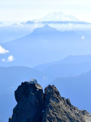Three Fingers Lookout and Glacier Peak in Smoke, Washington 078