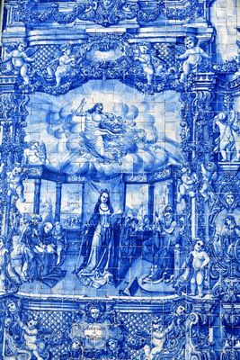 Azulejo tiles Capela das Almas de Santa Catarina, Porto, Portugal 655