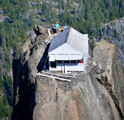 Sidewall Replacement Crew on Three Fingers Lookout, Washington 154  