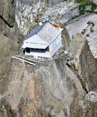 Sidewall Replacement Crew on Three Fingers Lookout, Washington 159 