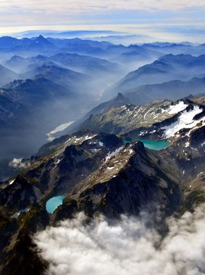   Eastern Cascade Mountains and Mount Stuart Range, Washington