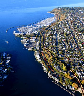 Seaview Picnic Park, Seaview Ave NW, Lake Washington Ship Canal, Shilshole Bay Marina, Sunset Hill Park, Golden Gardens Park, Su