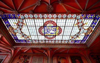Livraria Lello Stained Glas Window, Porto, Portugal 1603 