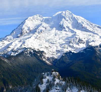 Aerial Mount Rainier