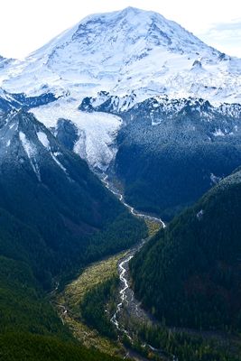 Aerial Mount Rainier