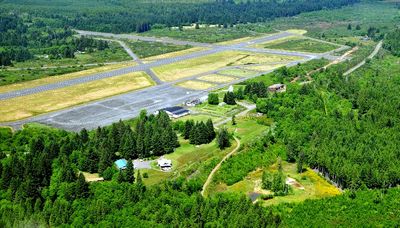 Airport Runway from Cockpit