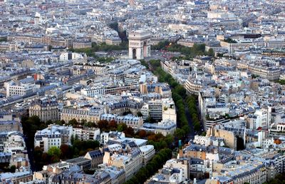 Arc de Triomphe, Place Charles de Gaulle, Avenue d'Lena, Paris from Eiffel Tower, France 161 2005