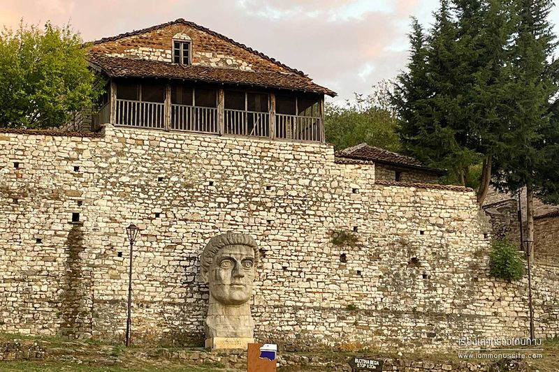 Giant head of Constantine the Great, Berat Castle