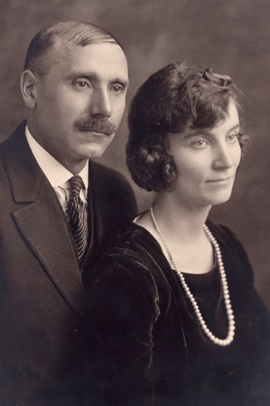66) Anders and Gunborg Anderson wedding photo.