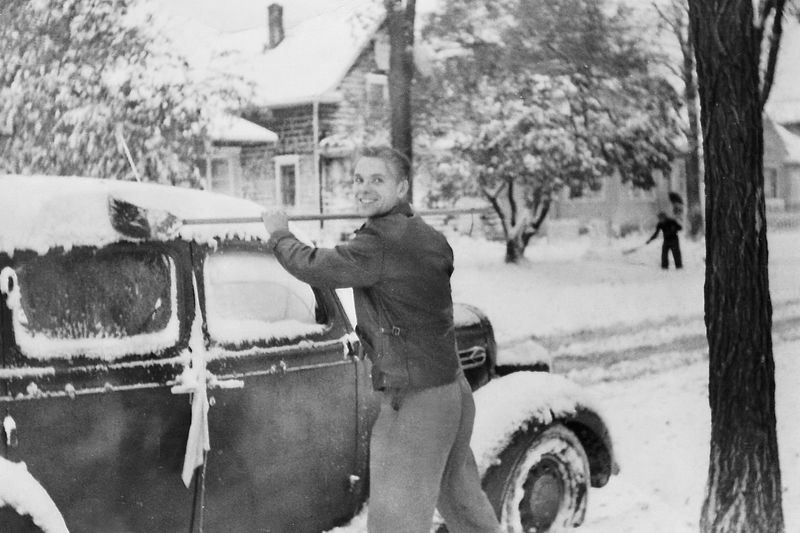 121) Sweeping wet snow!