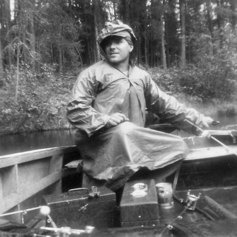 130) Fishing in the rain