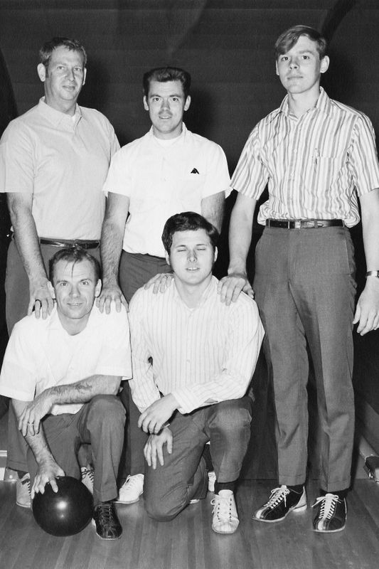138) Bowling league team from work.