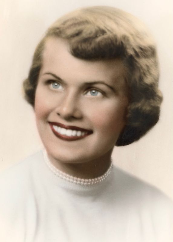 146) Hand tinted high school photo Minnehaha Academy Class of 1954