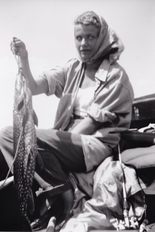 150) Thelma loved to fish.