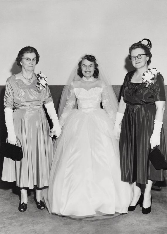 166)  Ray's mother Gunborg, Thelma and her step mother Elvera.