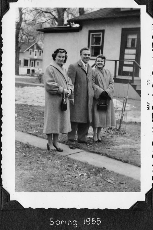 195) Spring 1955 with Susie on the way.