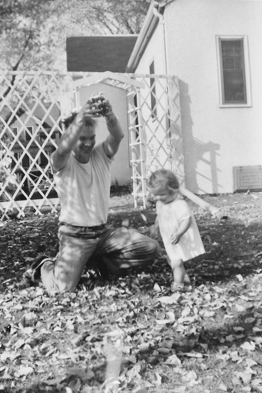 228) Playing with leaves.