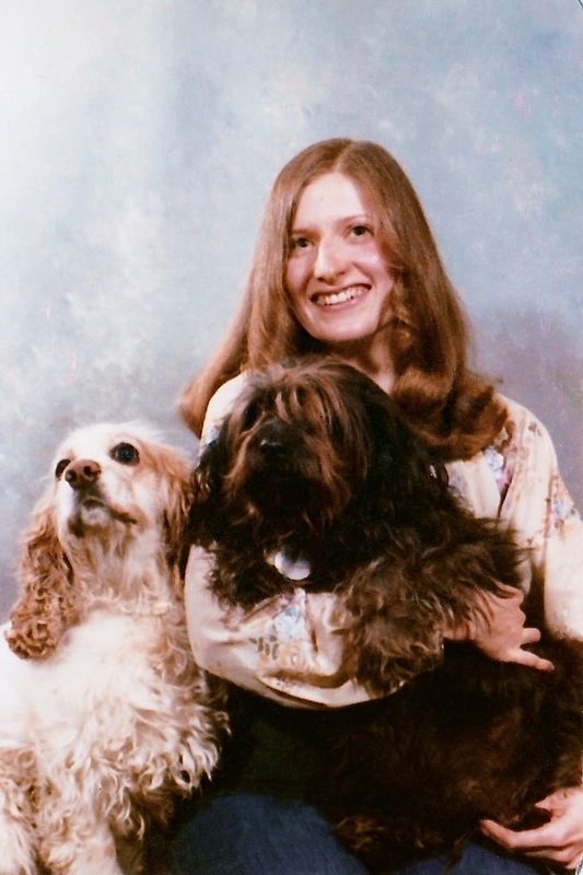 357) Lenore with Sue's dog Cherry and family dog Misty.