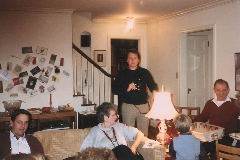 374) Aysons Dad and Mom Camilla , Wayne, Benny and Ray, same Christmas.